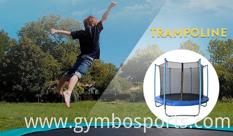  Outdoor Round Trampoline with Enclosure Net